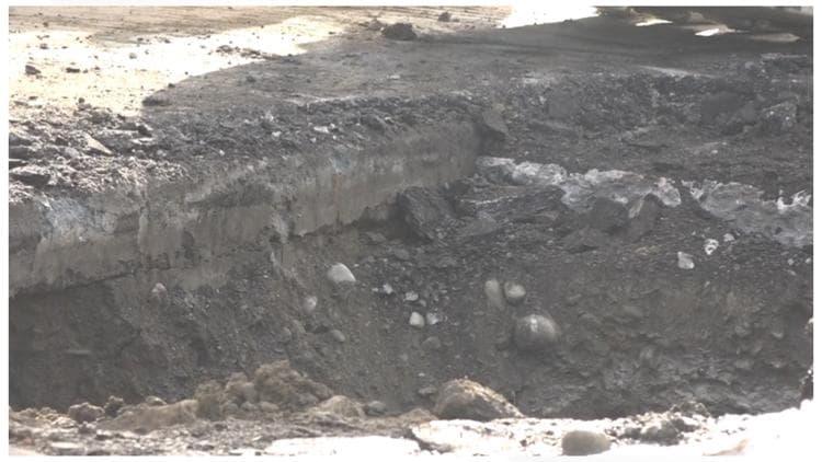 Sinkhole closes southbound lanes of Main Street in Bangor